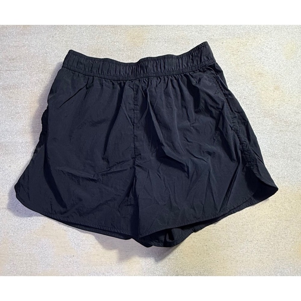 HM Sport Black Nylon Running Shorts Womens Small Athletic Mesh Lined-2074